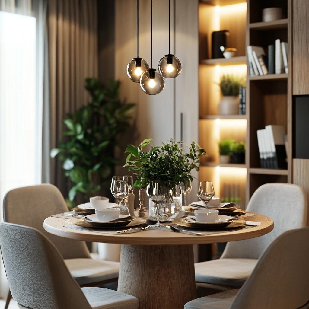 Integração de Ambientes com Sala Pequena e Mesa de Jantar 39 Integração de Ambientes com Sala Pequena e Mesa de Jantar