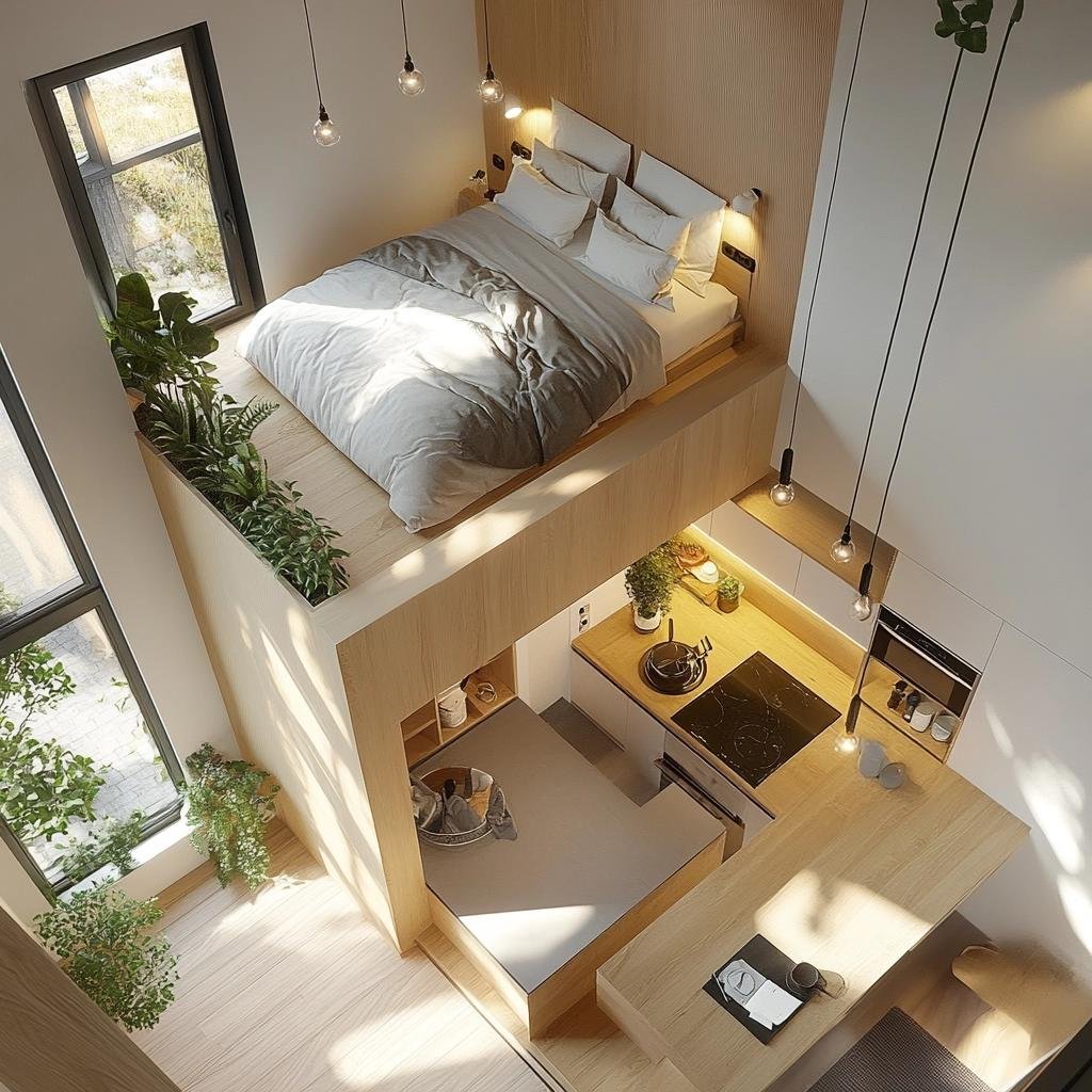 Projetos que Otimizam Espaço: Plantas de Casas Pequenas com Quartos