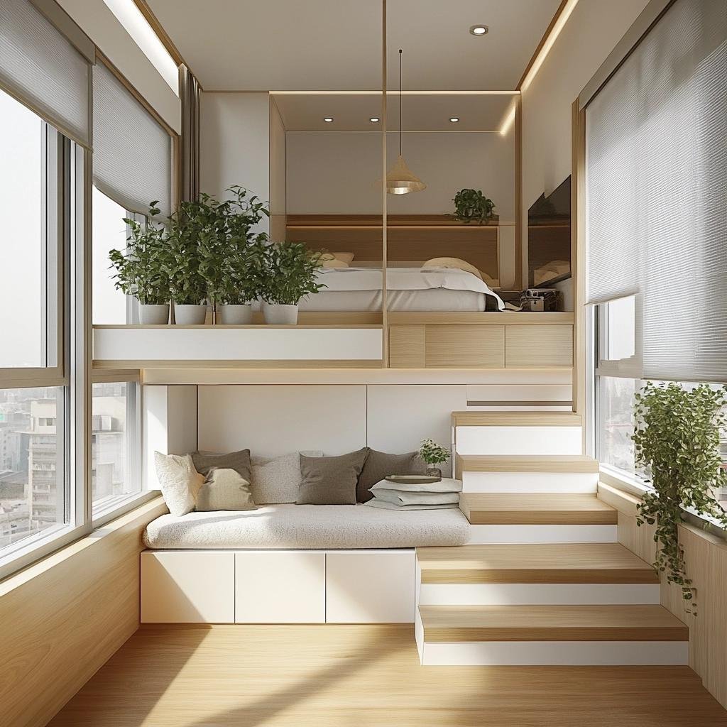 Projetos que Otimizam Espaço: Plantas de Casas Pequenas com Quartos