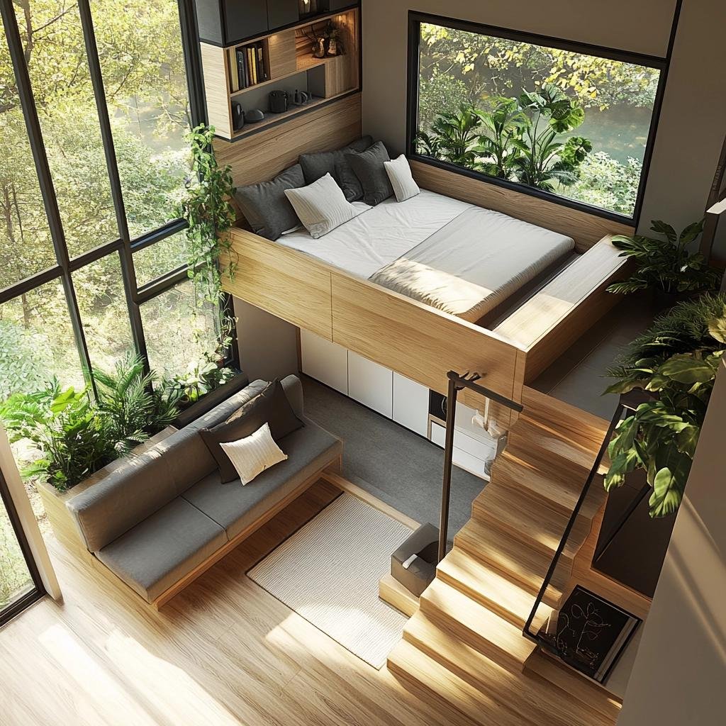 Projetos que Otimizam Espaço: Plantas de Casas Pequenas com Quartos
