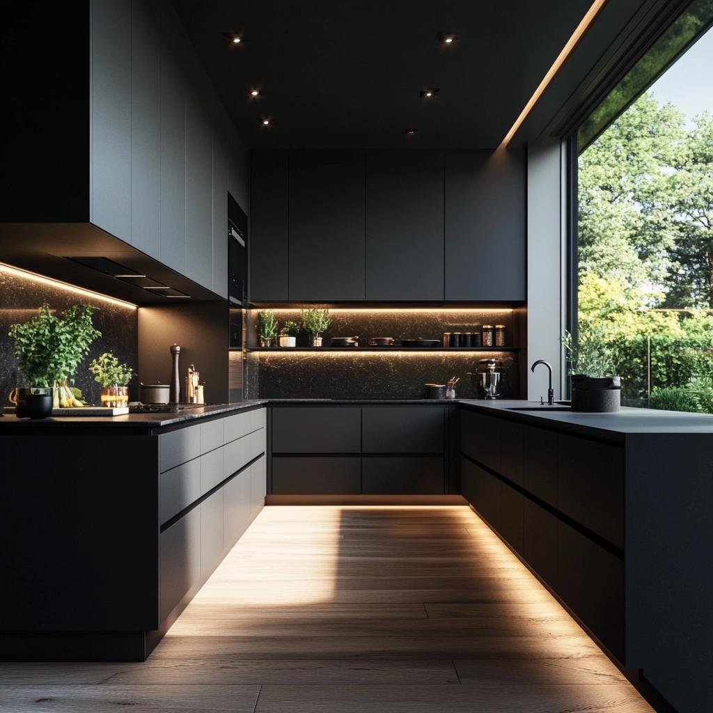 Sofisticação e Modernidade: Cozinha Planejada Preta 37 Sofisticação e Modernidade: Cozinha Planejada Preta