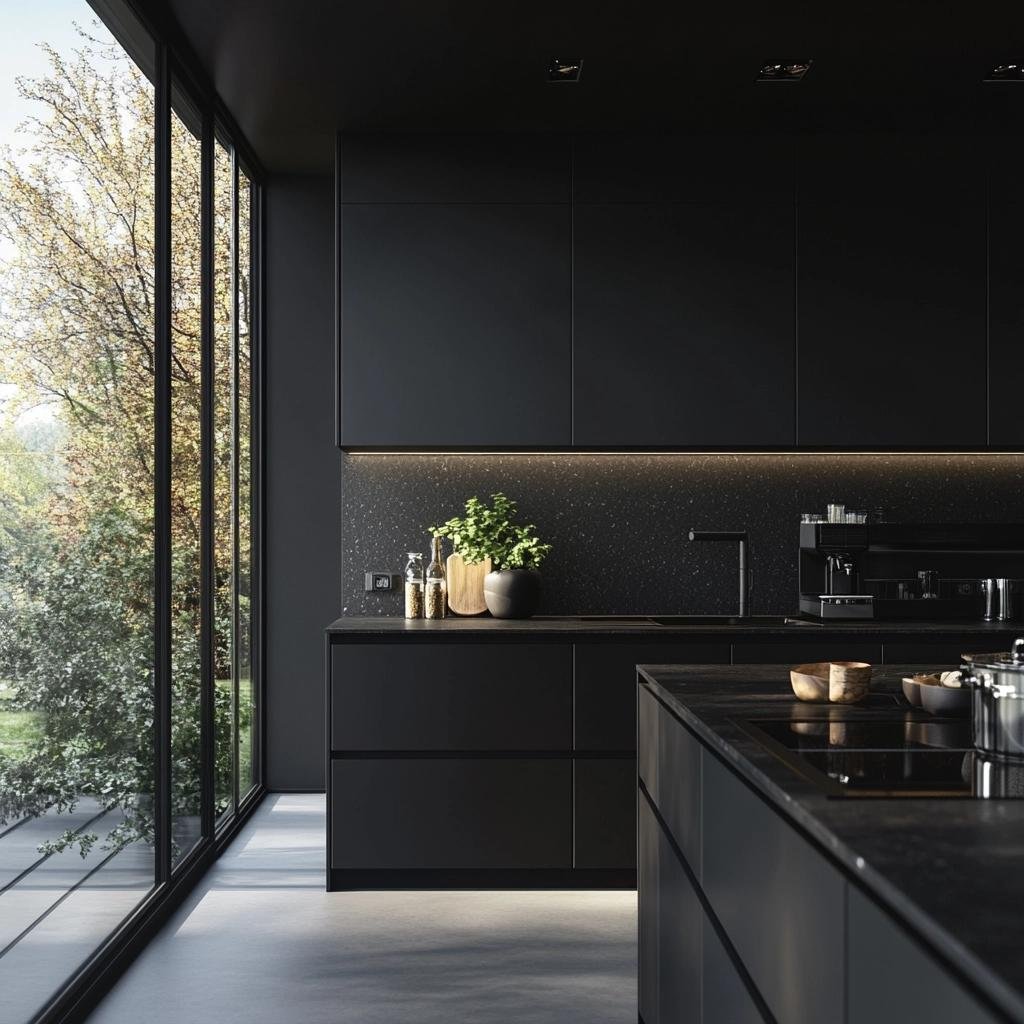 Sofisticação e Modernidade: Cozinha Planejada Preta 38 Sofisticação e Modernidade: Cozinha Planejada Preta