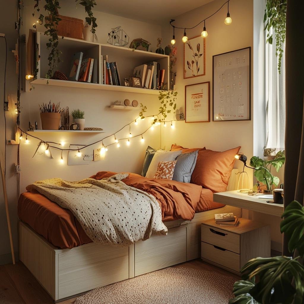 Soluções Joviais para Quarto de Solteiro Pequeno 39 Soluções Joviais para Quarto de Solteiro Pequeno