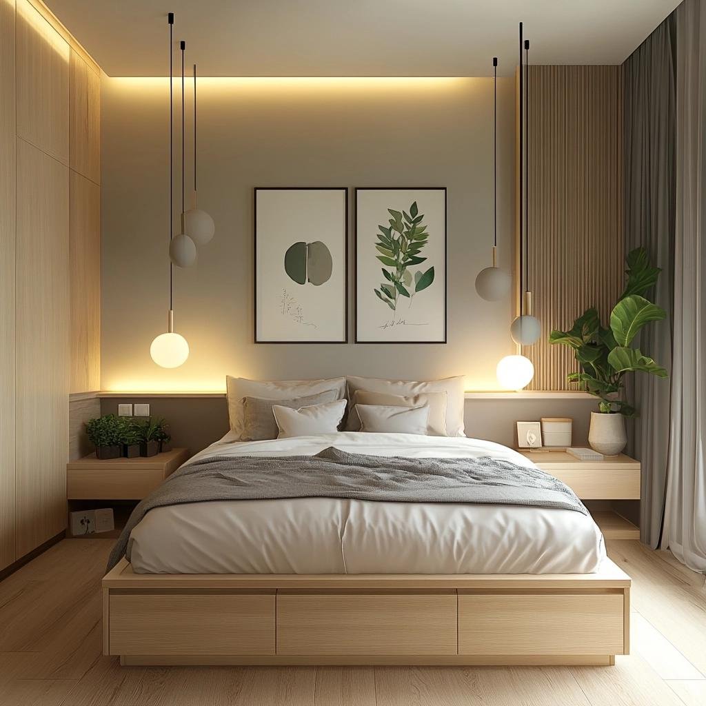 Soluções Sob Medida para Quarto de Casal Pequeno Planejado 38 Soluções Sob Medida para Quarto de Casal Pequeno Planejado