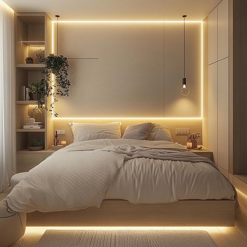 Soluções Sob Medida para Quarto de Casal Pequeno Planejado 39 Soluções Sob Medida para Quarto de Casal Pequeno Planejado