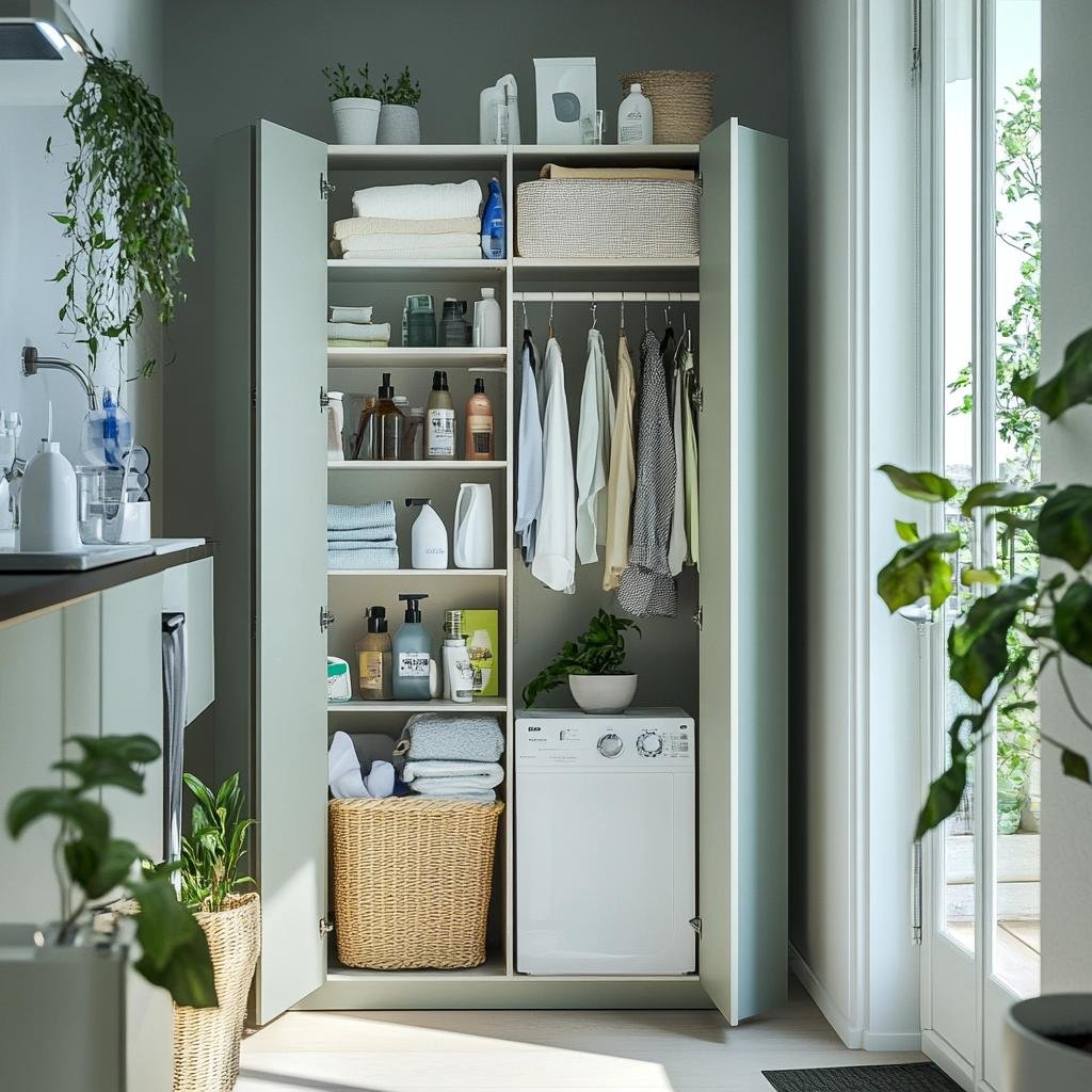 5 Ideias Funcionais para Armário Multiuso na Área de Serviço