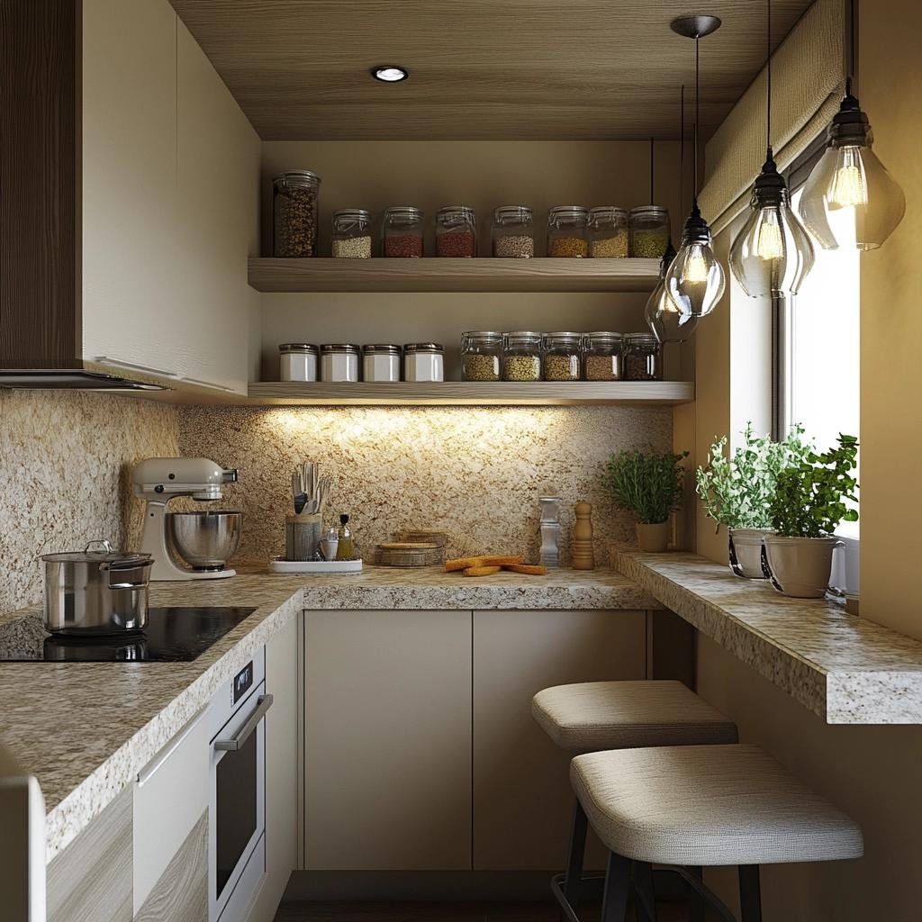 5 Ideias para Cozinhas Pequenas com Bancada de Granito