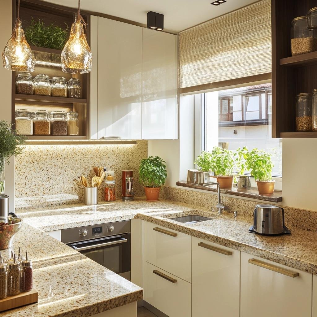 5 Ideias para Cozinhas Pequenas com Bancada de Granito