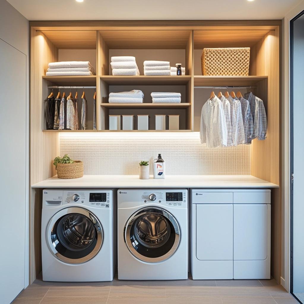 5 Modelos de Armário para Área de Serviço Compacta