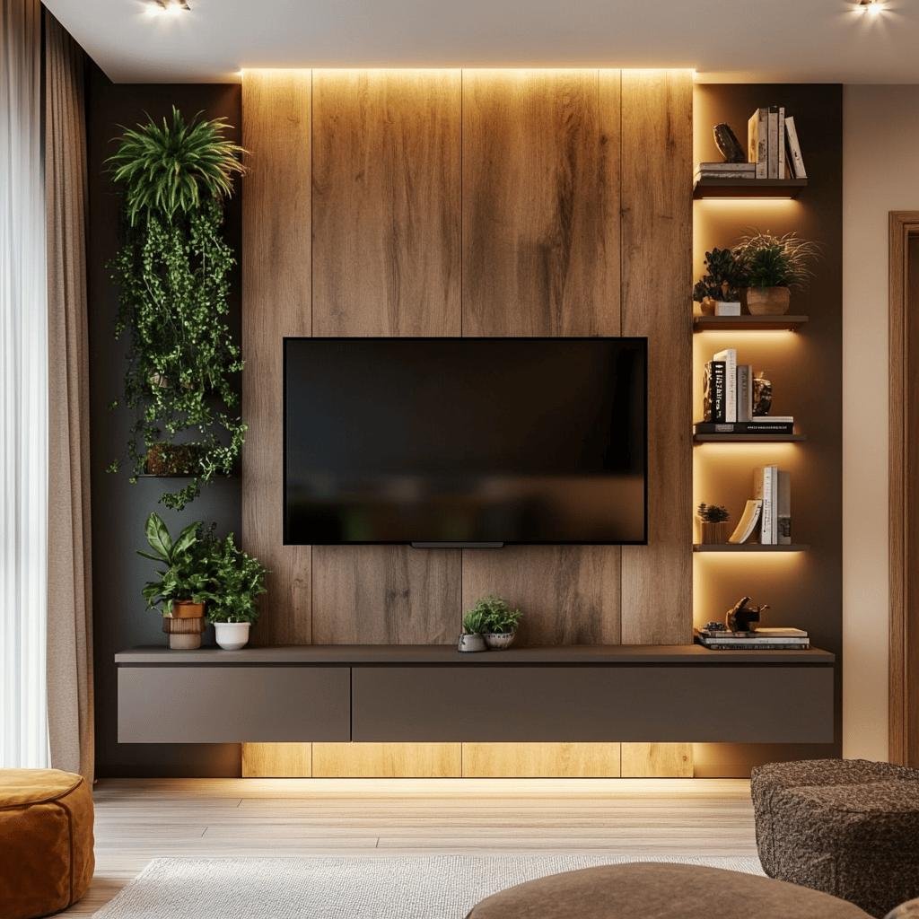 3 Ideias de Decoração de Parede da TV para Salas Pequenas