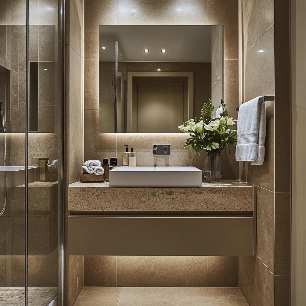 7 Soluções para Criar um Banheiro Chique e Pequeno