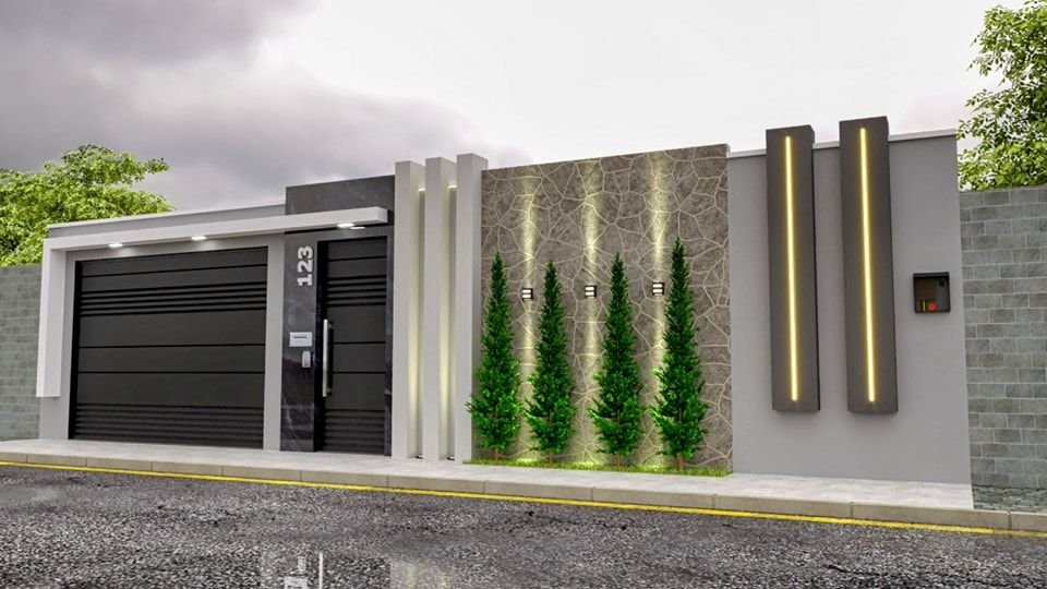 5 Maneiras Inteligentes de Projetar Muros de Casas Modernas 2 5 Maneiras Inteligentes de Projetar Muros de Casas Modernas
