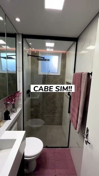 7 Inovações para Um Banheiro Chique e Pequeno 4 3 Ideias para um Banheiro Chique e Pequeno