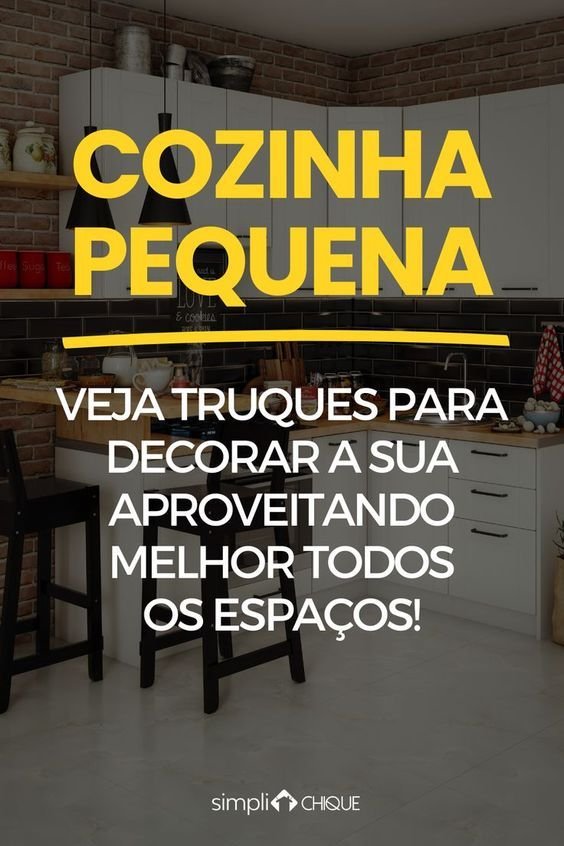 As 5 Melhores Dicas para Cozinhas Pequenas com Balcão 1 5 Ideias Criativas para Cozinha Pequena com Balcão